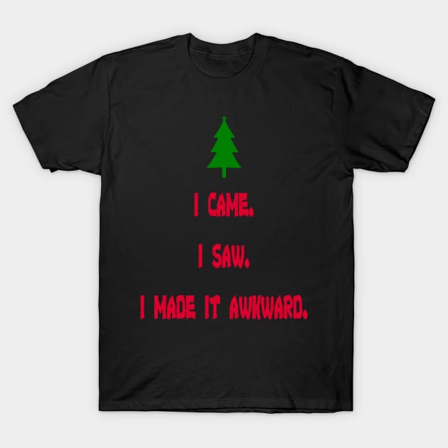 Awkward Christmas T-Shirt by SmartCraftCo